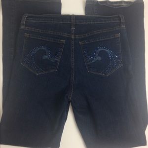 NYDJ DarkWash Bootcut Stretch Jeans Size 8